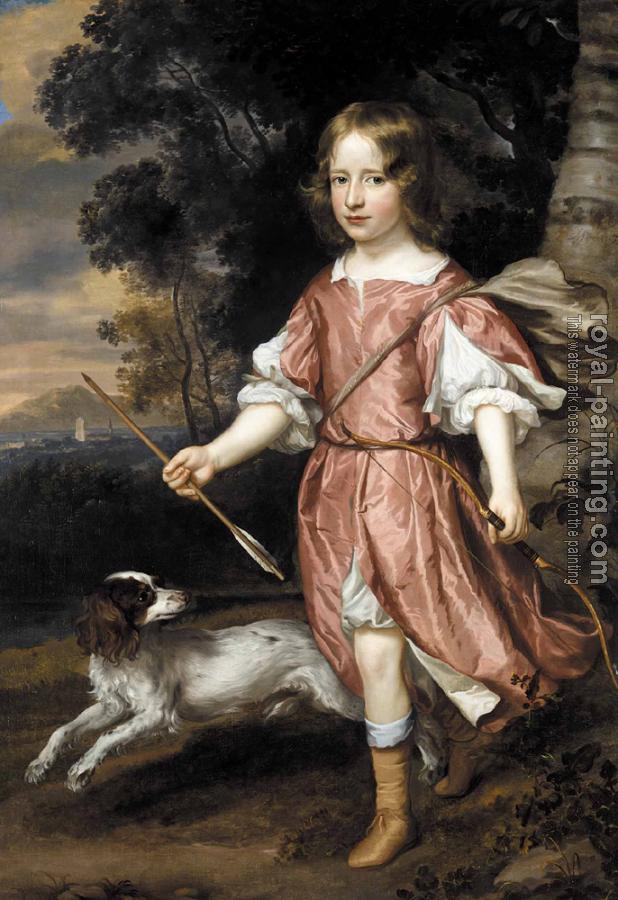 Jan Mytens : Portrait of the son of a nobleman as Cupid
